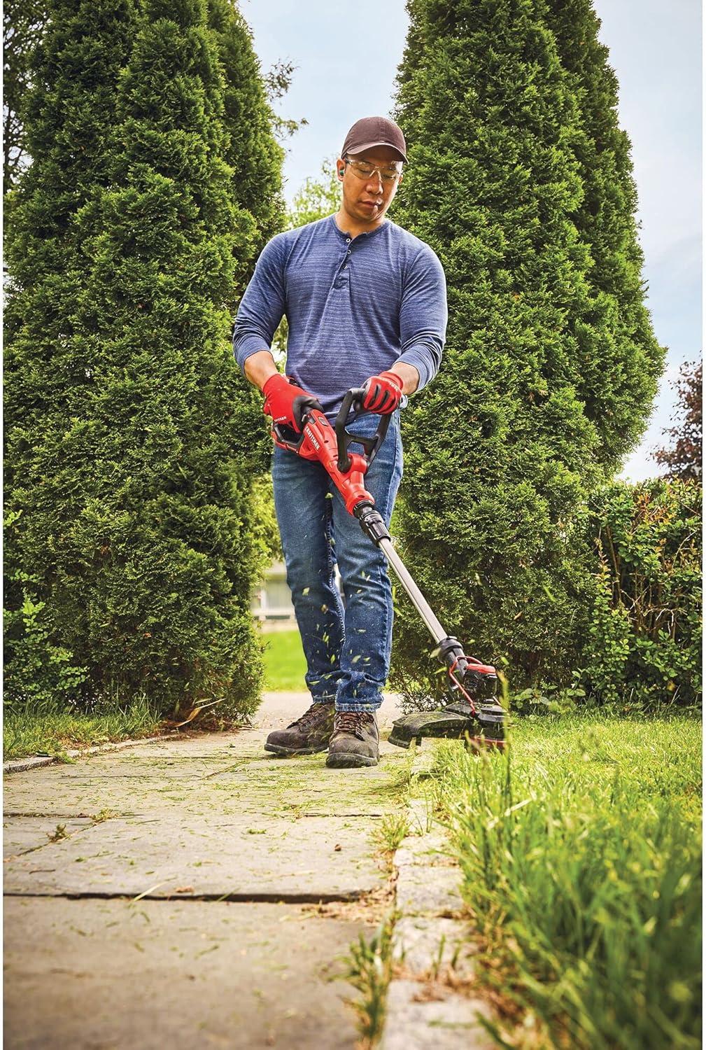 image:imageCRAFTSMAN V20 WEEDWACKER Cordless String Trimmer Edger with Automatic Feed 13 inch Bare Tool Only CMCST900BTool Only