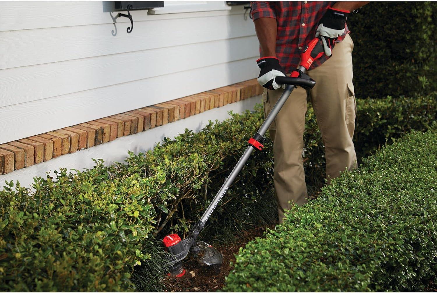 image:imageCRAFTSMAN V20 WEEDWACKER Cordless String Trimmer with QUICKWIND 13 inch Bare Tool Only CMCST920B