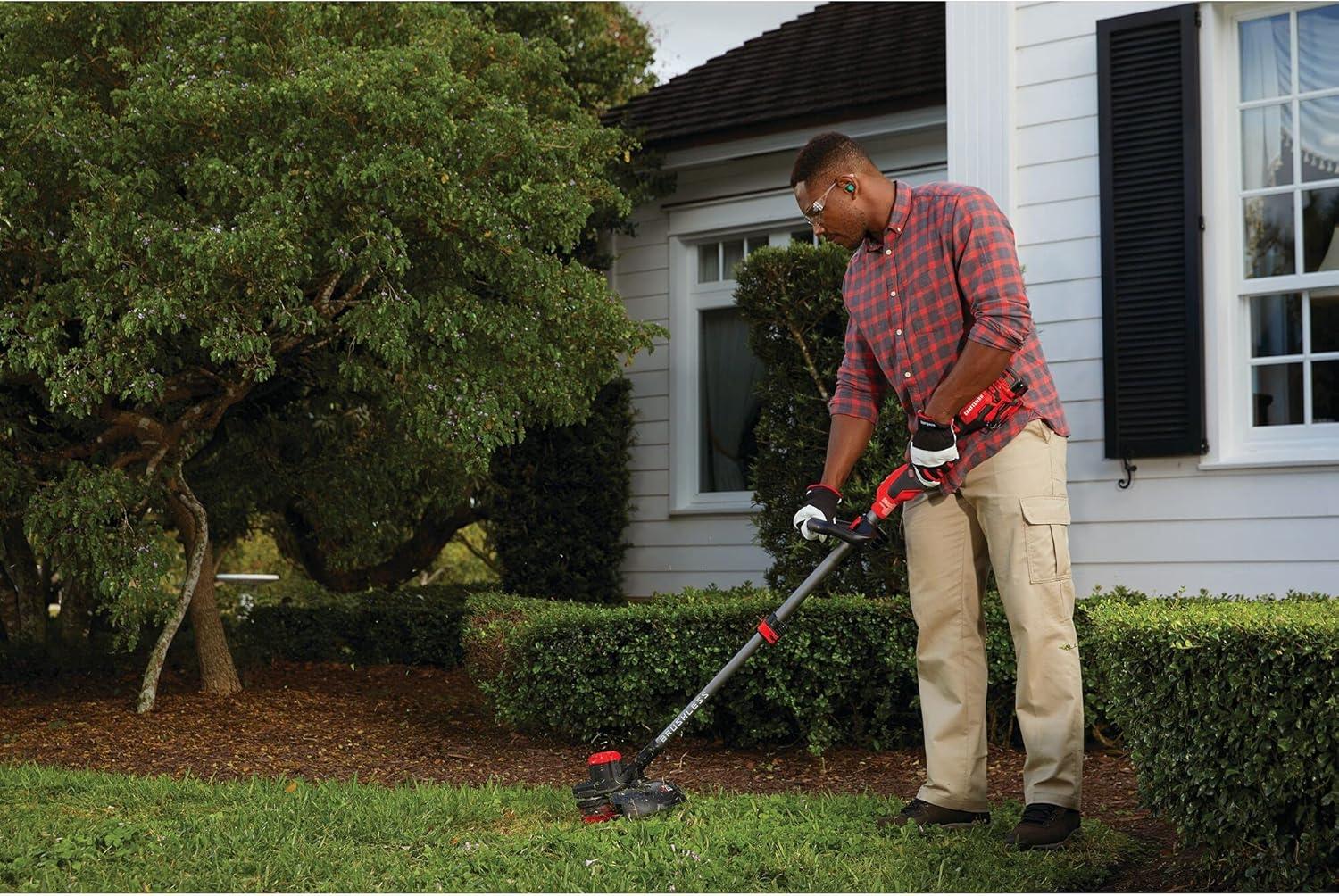 image:imageCRAFTSMAN V20 WEEDWACKER Cordless String Trimmer with QUICKWIND 13 inch Bare Tool Only CMCST920B