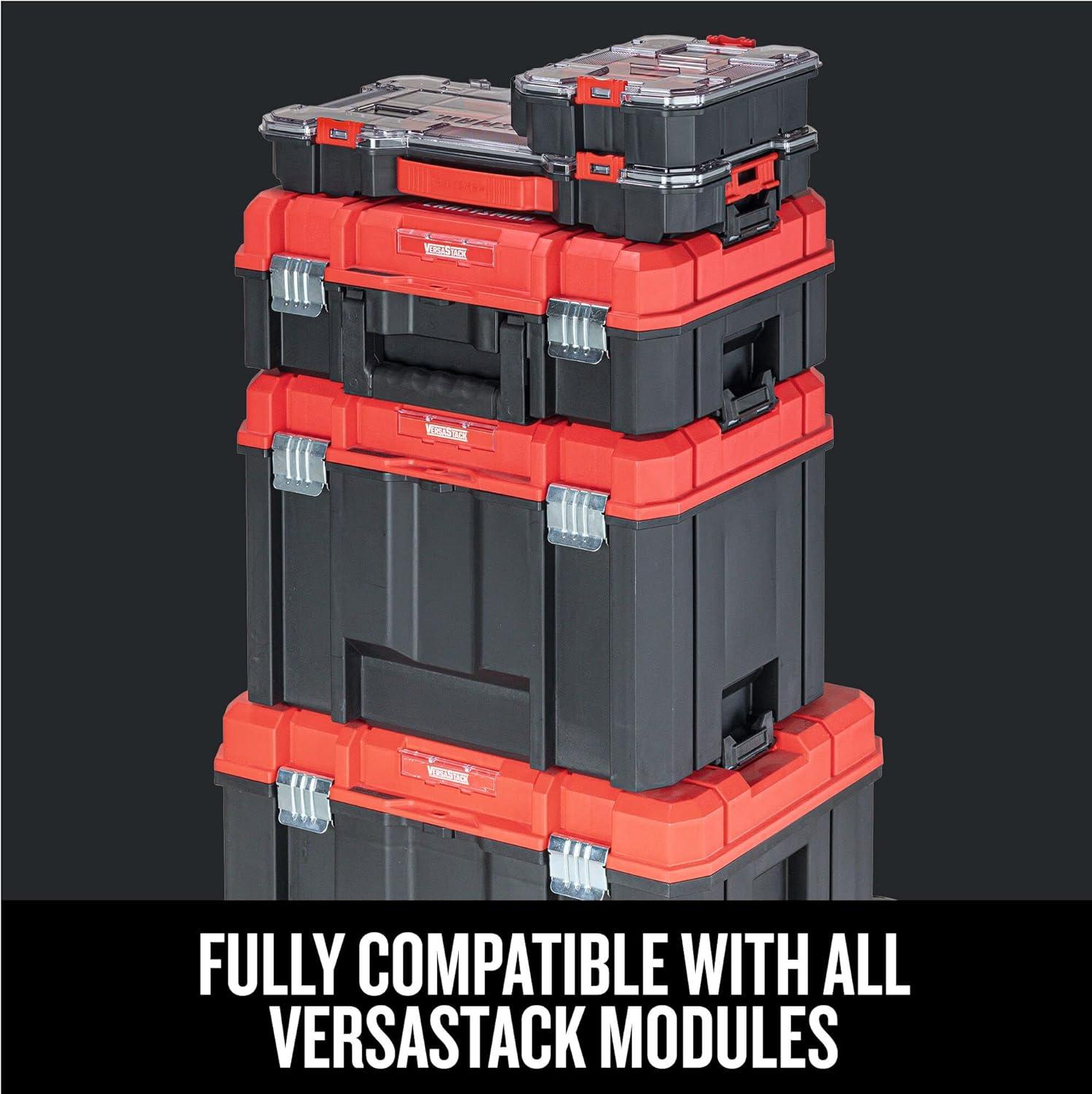 image:imageCRAFTSMAN VERSASTACK Storage Organizer Small Parts Organizer 20Compartments Lid Includes Secure Latch CMST17828