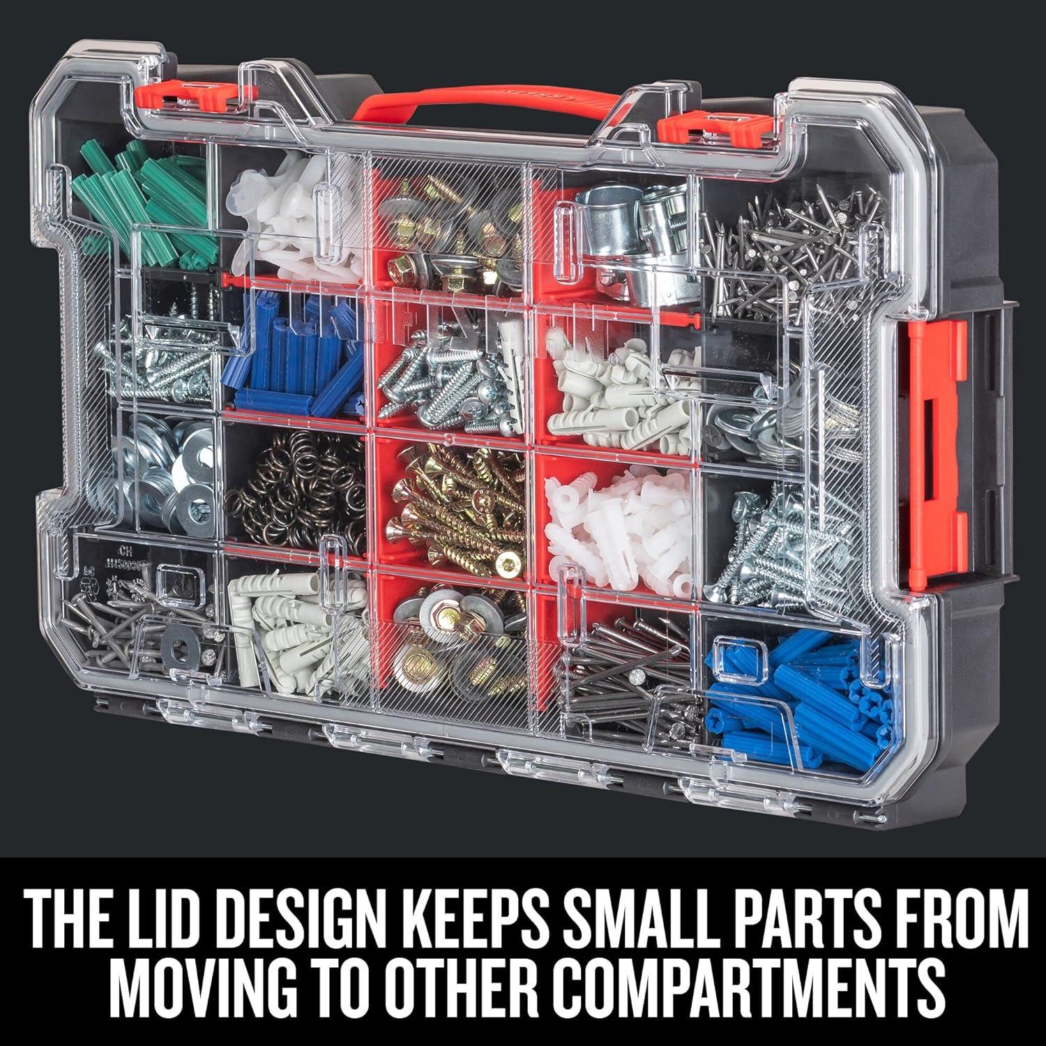 image:imageCRAFTSMAN VERSASTACK Storage Organizer Small Parts Organizer 20Compartments Lid Includes Secure Latch CMST17828