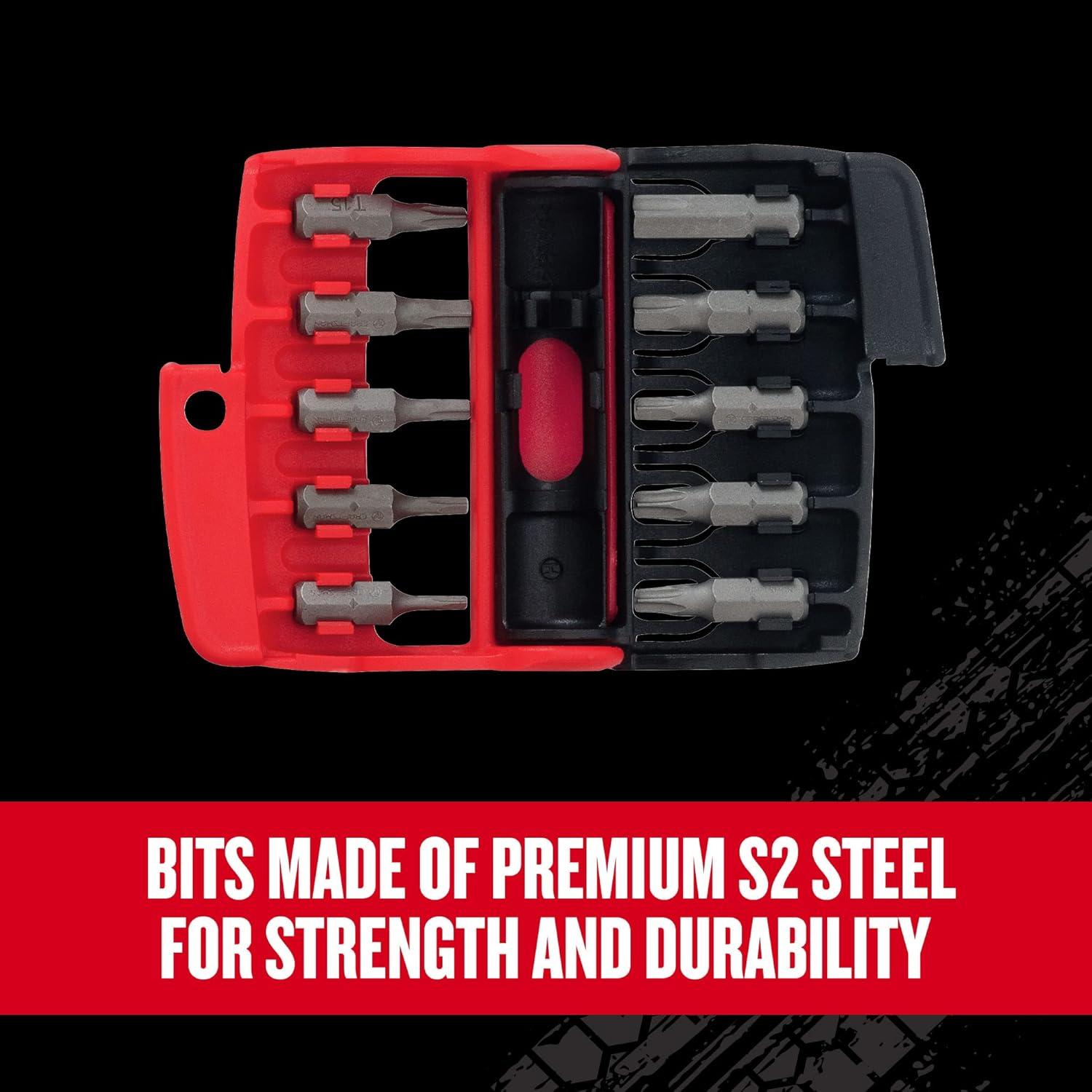 image:imageCRAFTSMAN VSERIES 3 in 1 Ratcheting Screwdriver Set with Assorted MultiBits 18 Piece CMHT68142VRatcheting Screwdriver Set
