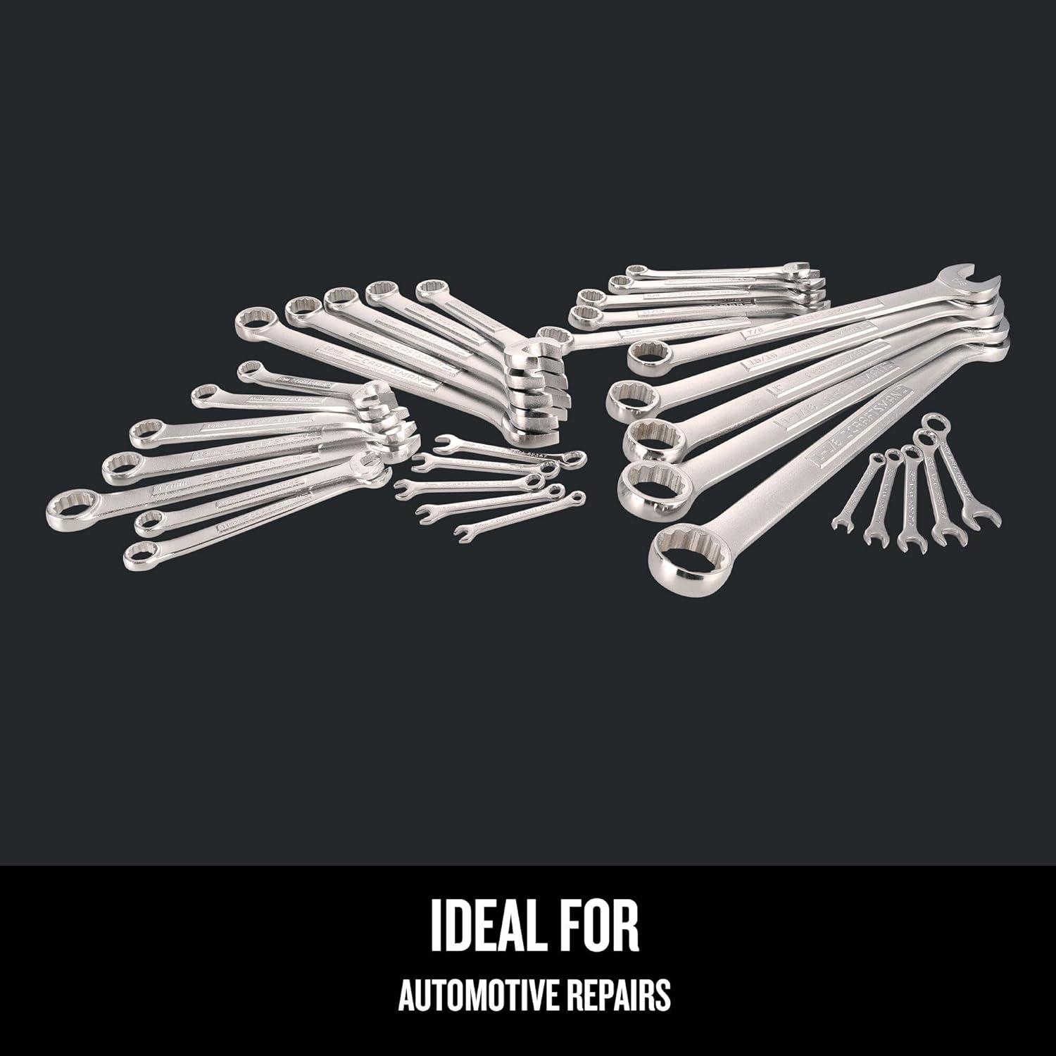 image:imageCRAFTSMAN Wrench Set SAE Metric 32Piece CMMT1208032 Piece SAE