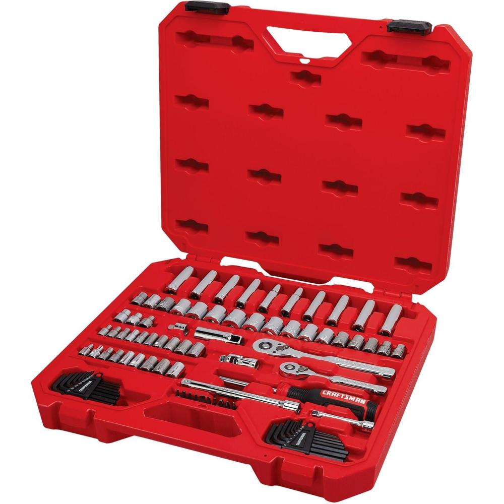image:imageCRAFTSMAN Mechanics Tool Set 83 Piece Hand Tool and Socket Set SAEMetric CMMT12121