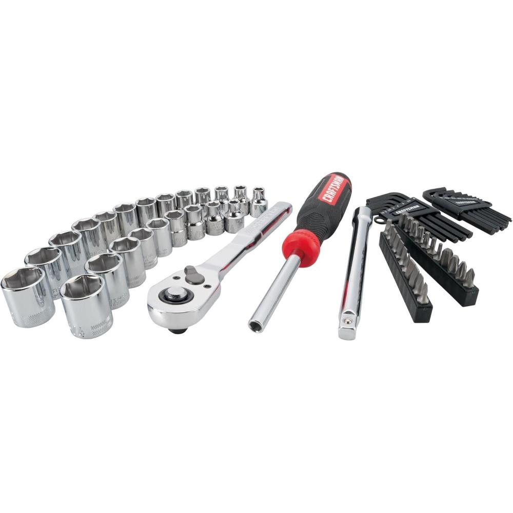 image:imageCRAFTSMAN VERSASTACK 63 Piece Mechanics Tool Set with Hard Case 38 Inch Drive CMMT45163