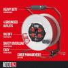 CRAFTSMAN 100 Ft. Contractor Retractable Extension Cord Reel with 4 Outlets & Heavy Duty 12AWG SJTW Cable(100 ft)