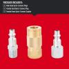 CRAFTSMAN 1/4-in NPT Universal Coupler/Plug Kit, 3-Piece, Industrial Interchange, Steel and Brass Construction