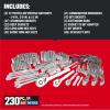 CRAFTSMAN 230 Pcs Mechanics Tool Set, Socket Wrench Set, Car Tool Kit with VERSASTACK Toolbox, SAE and Metric,1/4 in, 3/8 in, and 1/2 Drive, Short and Long Arm Hex Keys (CMMT45306)(New 230 Piece Set)