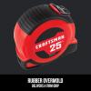 CRAFTSMAN 25-Ft Tape Measure with Fraction Markings, Retractable, Self-Locking Blade (CMHT37225)(7.6 m (Pack of 6))