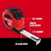 CRAFTSMAN 25-Ft Tape Measure with Fraction Markings, Retractable, Self-Locking Blade (CMHT37225)(7.6 m (Pack of 6))