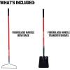 CRAFTSMAN 2-Piece Garden Tool Set with Transfer Shovel and Bow Rake, Fiberglass Handles, Cushion Grips for Landscaping, Gardening & Yardwork