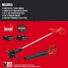 CRAFTSMAN CMCK279C2 V20* WEEDWACKER® String Trimmer & Blower Combo Kit (1.5AH) Red(w/ Blower Kit)
