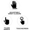 CRAFTSMAN CMMT14199 Touchscreen Compatible Unisex Silicone Grip Mechanic Gloves, Large(Large (Pack of 2))