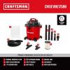 CRAFTSMAN CMXEVBE17595 16 Gallon 6.5 Peak HP Wet Dry Vac, Heavy-Duty Shop Vacuum Wet and Dry with Filter, Dust Bag, Hose and Attachments for Home Projects & Renovations(20 Gallon 6.5 Peak HP w/Filter  Dust Bag  Hose)