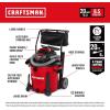 CRAFTSMAN CMXEVBE17595 16 Gallon 6.5 Peak HP Wet Dry Vac, Heavy-Duty Shop Vacuum Wet and Dry with Filter, Dust Bag, Hose and Attachments for Home Projects & Renovations(20 Gallon 6.5 Peak HP w/Cart)