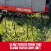 CRAFTSMAN (CMXGZBF7124315), 40-Inch Tow Behind Lawn Dethatcher, 20 Durable Spring Steel Tines Lawn dethatcher, Designed to Pull Behind Lawn and Garden Tractors, Black(40-Inch Tow Behind Lawn Dethatcher)