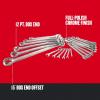 CRAFTSMAN Combination Wrench Set, SAE, 20 Piece (CMMT12069)(Metric)