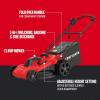CRAFTSMAN Electric Push Lawn Mower, 20-Inch Deck, Corded, Powerful 13-AMP Motor, 6 Setting Height Adjustment, Winged Blades, 3 in 1 Bagging, Mulching and Discharge (CMEMW213)