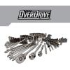 CRAFTSMAN OVERDRIVE 154-Piece Gunmetal Chrome Mechanics Tool Set, Standard SAE/Metric Socket Set, with Hard Case (CMMT99154L)