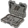 CRAFTSMAN OVERDRIVE 154-Piece Gunmetal Chrome Mechanics Tool Set, Standard SAE/Metric Socket Set, with Hard Case (CMMT99154L)
