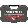 CRAFTSMAN OVERDRIVE 49-Piece Gunmetal Chrome Mechanics Tool Set, Standard SAE/Metric Socket Set, with Hard Case (CMMT99049L)