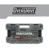 CRAFTSMAN OVERDRIVE 64-Piece Gunmetal Chrome Mechanics Tool Set, Standard SAE/Metric Socket Set, with Hard Case (CMMT99064)