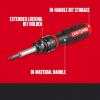 CRAFTSMAN Ratcheting Screwdriver, SpeedDrive, 2” Double Ended Bits Included, Handle Holds Up To 6 Bits (CMHT68129)((Pack of 1))