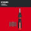 CRAFTSMAN Ratcheting Screwdriver, SpeedDrive, 2” Double Ended Bits Included, Handle Holds Up To 6 Bits (CMHT68129)((Pack of 1))