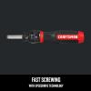 CRAFTSMAN Ratcheting Screwdriver, SpeedDrive, 2” Double Ended Bits Included, Handle Holds Up To 6 Bits (CMHT68129)((Pack of 1))