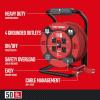 CRAFTSMAN Retractable Extension Cord Reel 1 Ft. with 4 Outlets, Cable Management & Heavy Duty 14AWG SJTW Cable(50 ft)