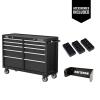 CRAFTSMAN S2000 52″ Tool Chest, 10-Drawer Rolling Tool Storage Cabinet with Tray and Holder, Red (CMST352102RB)(New (Black))