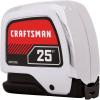 CRAFTSMAN Tape Measure, 25-Foot (CMHT37365S)(7.6 m)