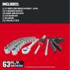 CRAFTSMAN VERSASTACK 63 Piece Mechanics Tool Set with Hard Case, 3/8 Inch Drive (CMMT45163)
