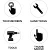 Craftsman Work Gloves, Touchscreen Compatible, Easy Slip-on Speed Cuff (2-Pair Pack)