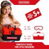 Tool Box+Set 4-5 pcs PH Mini Screwdriver, Flat Mini Screwdriver, Tape Measure, Safety Goggles, Toolbox