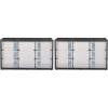 CRAFTSMAN Storage Organizer, 30 Small Drawer Modular Storage System, Easily Stackable (CMST40730), Plastic, Black, White(1 Count (Pack of 2))