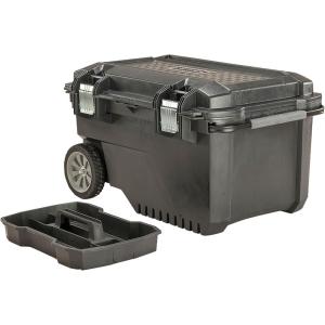CRAFTSMAN 29-in. Rolling Tool Box with Wheels, Black, Plastic, Lockable (CMST24800)(24 gallon Chest)