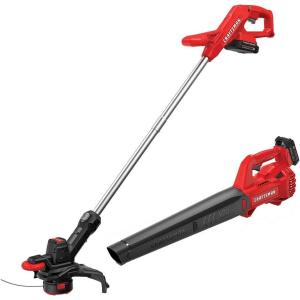 CRAFTSMAN CMCK279C2 V20* WEEDWACKER® String Trimmer & Blower Combo Kit (1.5AH) Red(w/ Blower Kit)