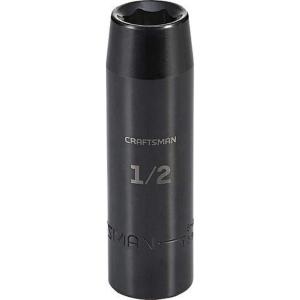 CRAFTSMAN Deep Impact Socket, SAE, 1/2-Inch Drive, 3/4-Inch (CMMT16061)(1/2″)