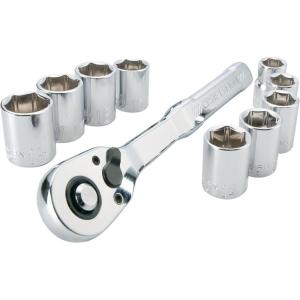 CRAFTSMAN Mechanics Tool Set, Metric, 3/8 Inch Drive, 10 Piece (CMMT34564)(3/8 in)