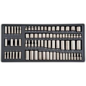 CRAFTSMAN OVERDRIVE 284-Piece Gunmetal Chrome Mechanics Tool Set, Standard SAE/Metric Socket Set, with Hard Case (CMMT99284)