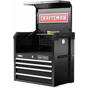 CRAFTSMAN S2000 26IN 4-DRAWER CHEST W/LIGHT & DIVIDE (CMST32642BK)(New (Black))