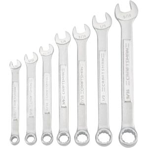 CRAFTSMAN SAE WRENCH SET IN POUCH, 7PC (CMMT21085)(SAE Wrench Set)