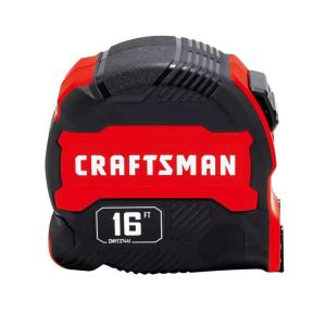 CRAFTSMAN Tape Measure, Compact Easy Grip, 16 FT (CMHT37441S)(4.9 m)
