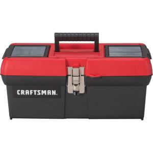 CRAFTSMAN Tool Box, Lockable, 16 in., Red/Black (CMST16901)(16 inches)
