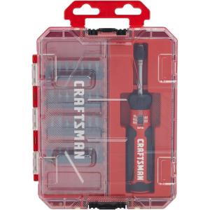 CRAFTSMAN Torque Screwdriver Set with Storage, 1″ Phillips, Slotted, Hex, Torx and Square Screwdriving Bits, 29 Piece (CMHT68130)(One Size)