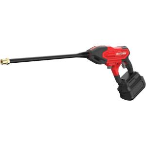 CRAFTSMAN V20 Cordless Pressure Washer Spray Gun, 350 Max PSI, with Extension, Soap Bottle, Battery and Charger Included (CMCPW350D1)