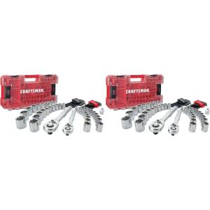 CRAFTSMAN Versastack Mechanics Tool Set, 1/4 and 3/8 Inch Drive, 71 Piece (CMMT45171)((Pack of 2))