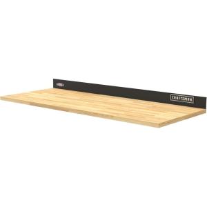CRAFTSMAN Wood Top Work Surface with Steel Back Splash (CMST25302BK)