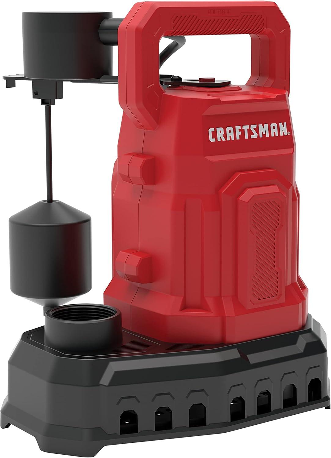 image:imageCRAFTSMAN 12 HP Auto Thermoplastic Submersible Sump Pump Vert Pumps up to 4000 GPH12 HP